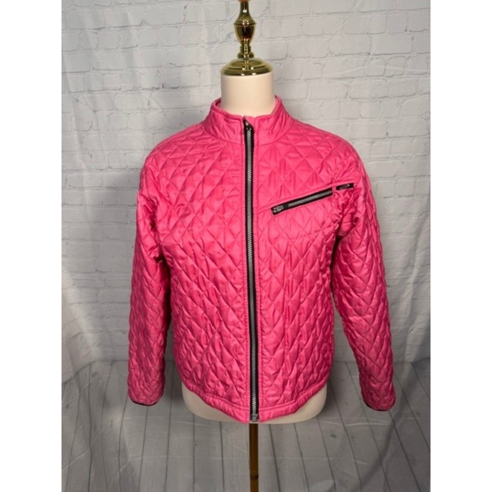 Obermeyer Pink Quilted Insulated Jacket Women's Size 8 EUC